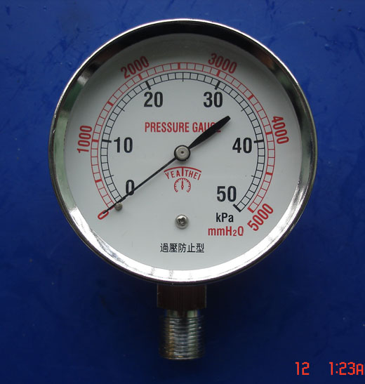供应煤气压力表，燃气压力表